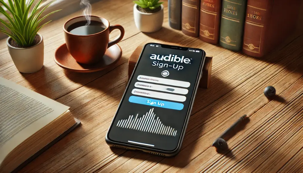 Audible registration screen